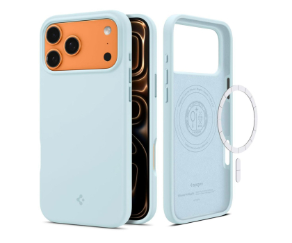 Etui / obudowa na smartfona Spigen Silicone Fit Mag Magsafe do Iphone 17 Pro Max Mute Blue
